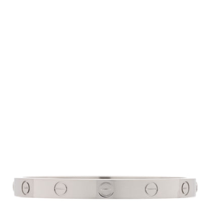 Cartier 18K White Gold LOVE Bracelet 16 2 of 7