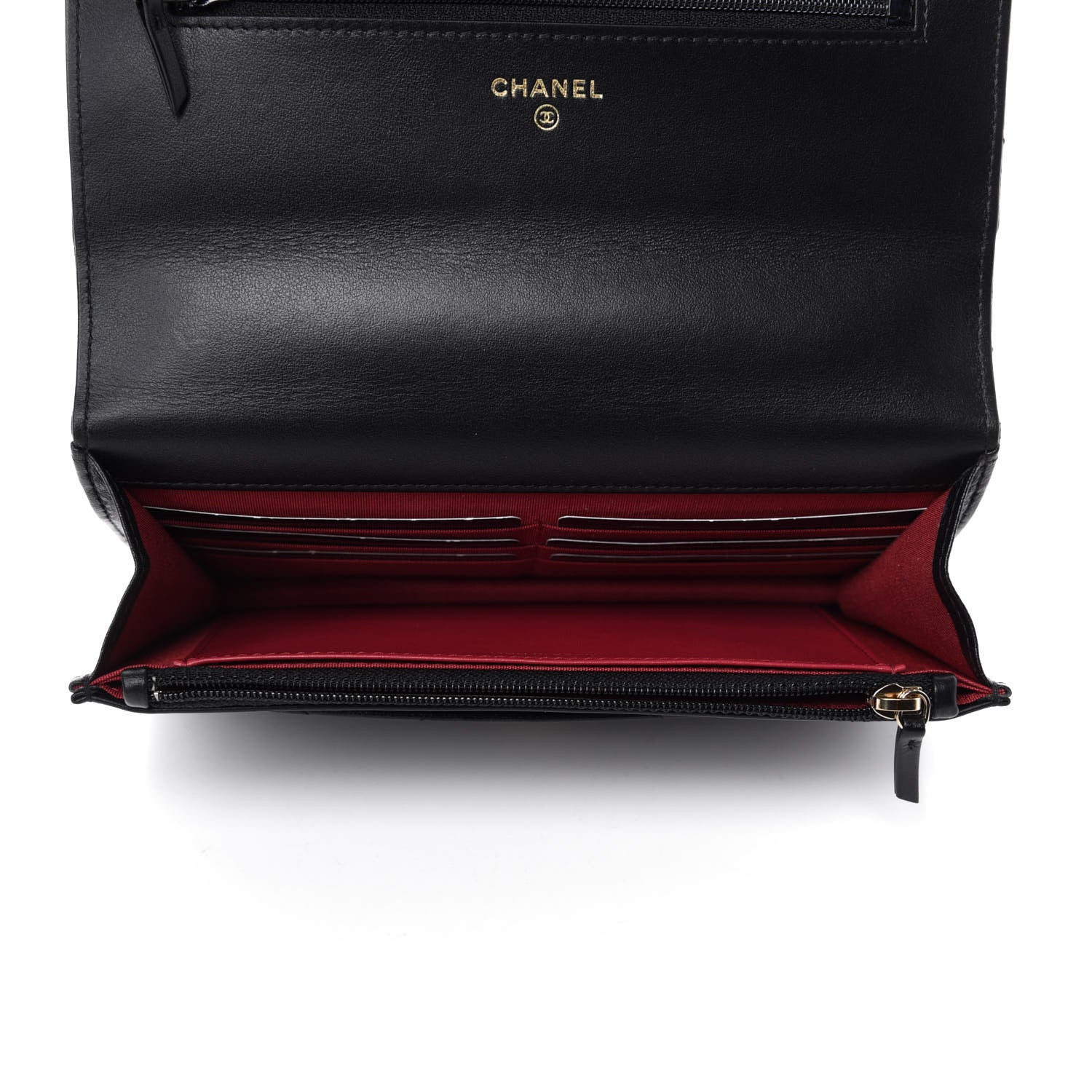 Chanel Goatskin Quilted 19 Wallet On Chain WOC Black 5 of 13