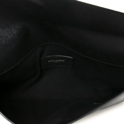 Saint Laurent Grain De Poudre Uptown Pouch Black 5 of 8