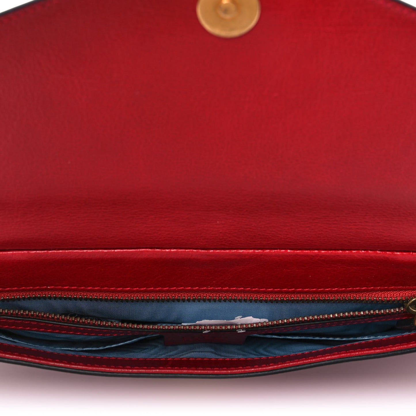Calfskin Diagonal GG Medium Thiara Double Envelope Shoulder Bag Black Red