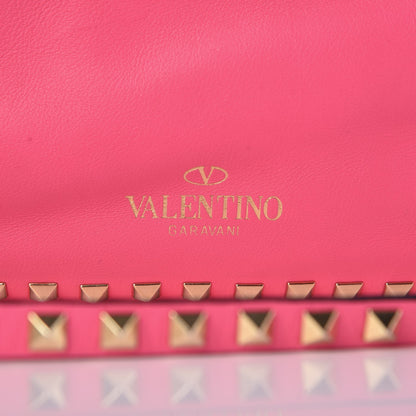 Valentino Garavani Vitello Medium Rockstud Tote Fuxia Fluo 9 of 13