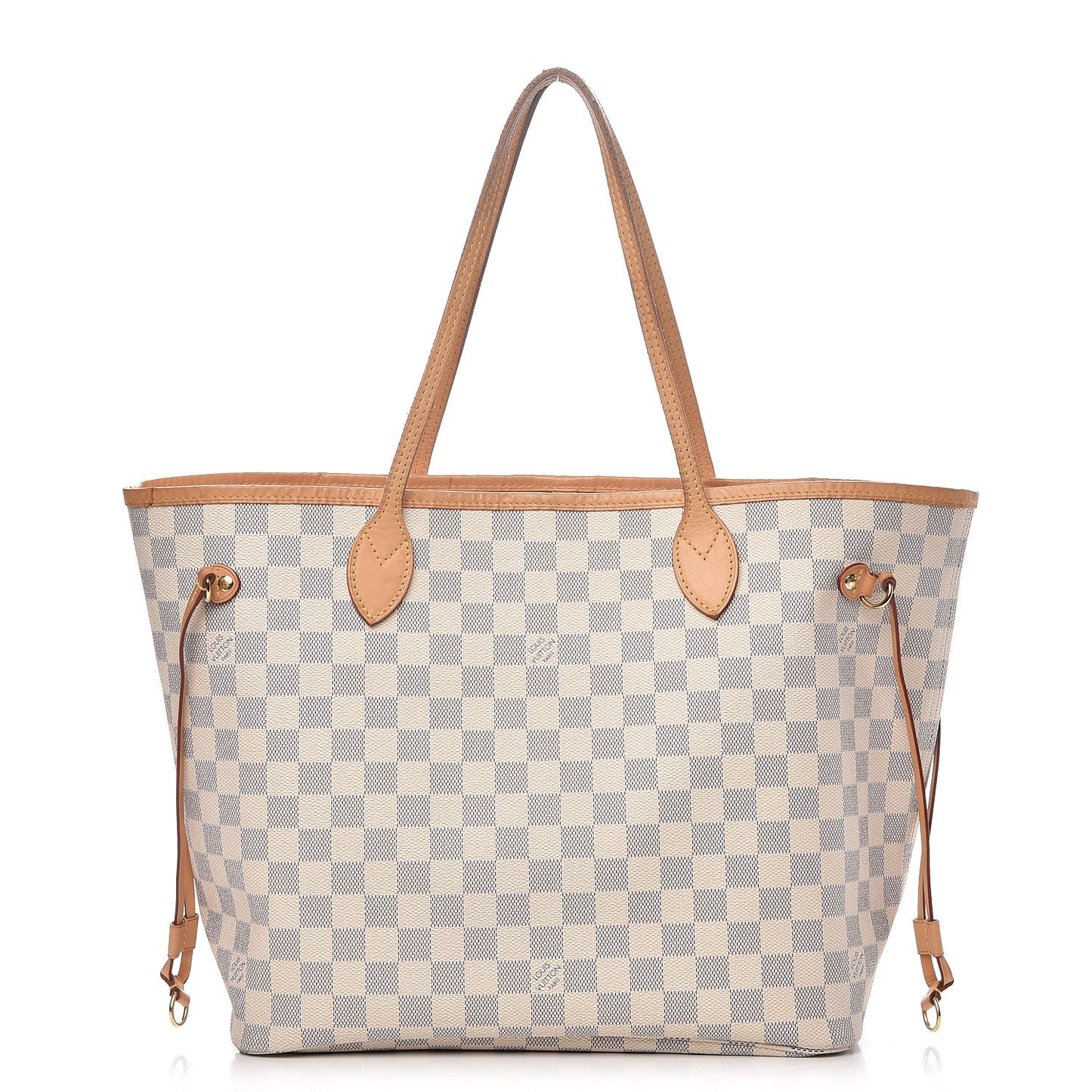 Damier Azur Neo Neverfull MM Rose Ballerine