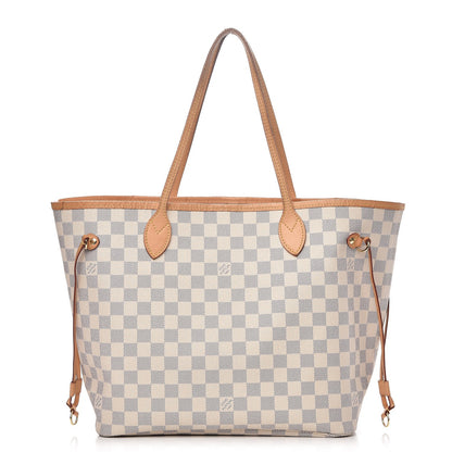 Louis Vuitton Damier Azur Neo Neverfull MM Rose Ballerine 3 of 13