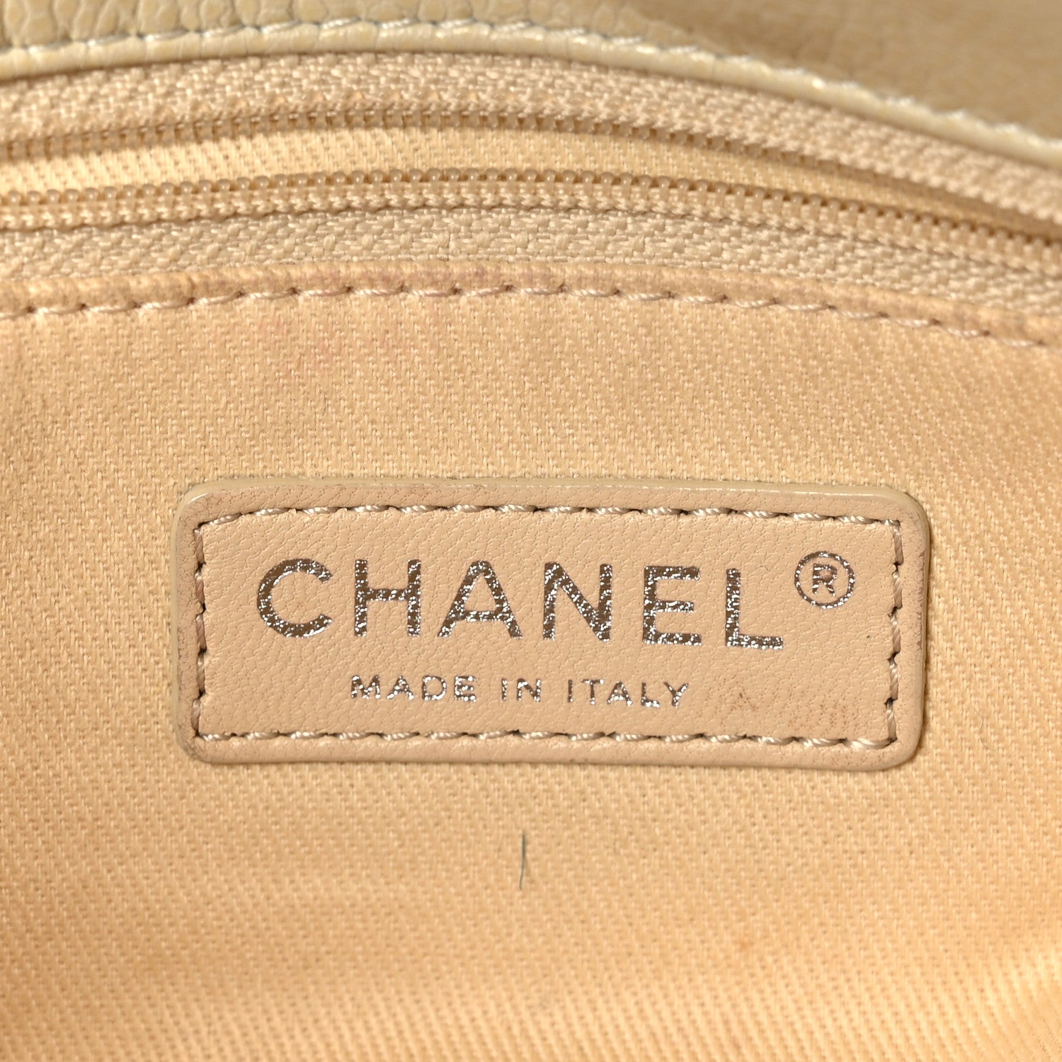 Chanel Glazed Caviar Quilted Small Nature Flap Bag Beige 6 of 9