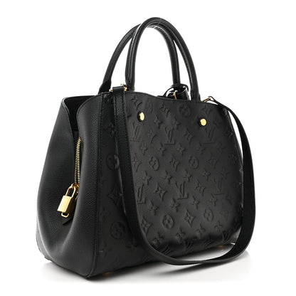 Louis Vuitton Empreinte Montaigne MM Black 3 of 10