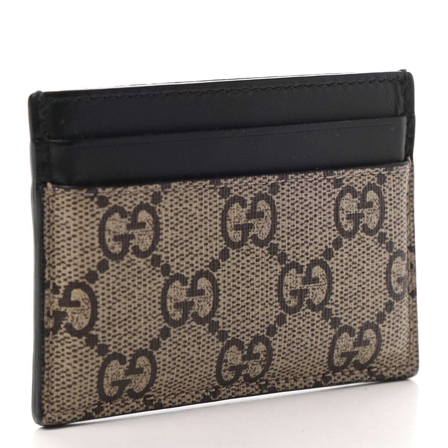 Gucci GG Supreme Monogram Tiger Print Card Holder Black 3 of 6