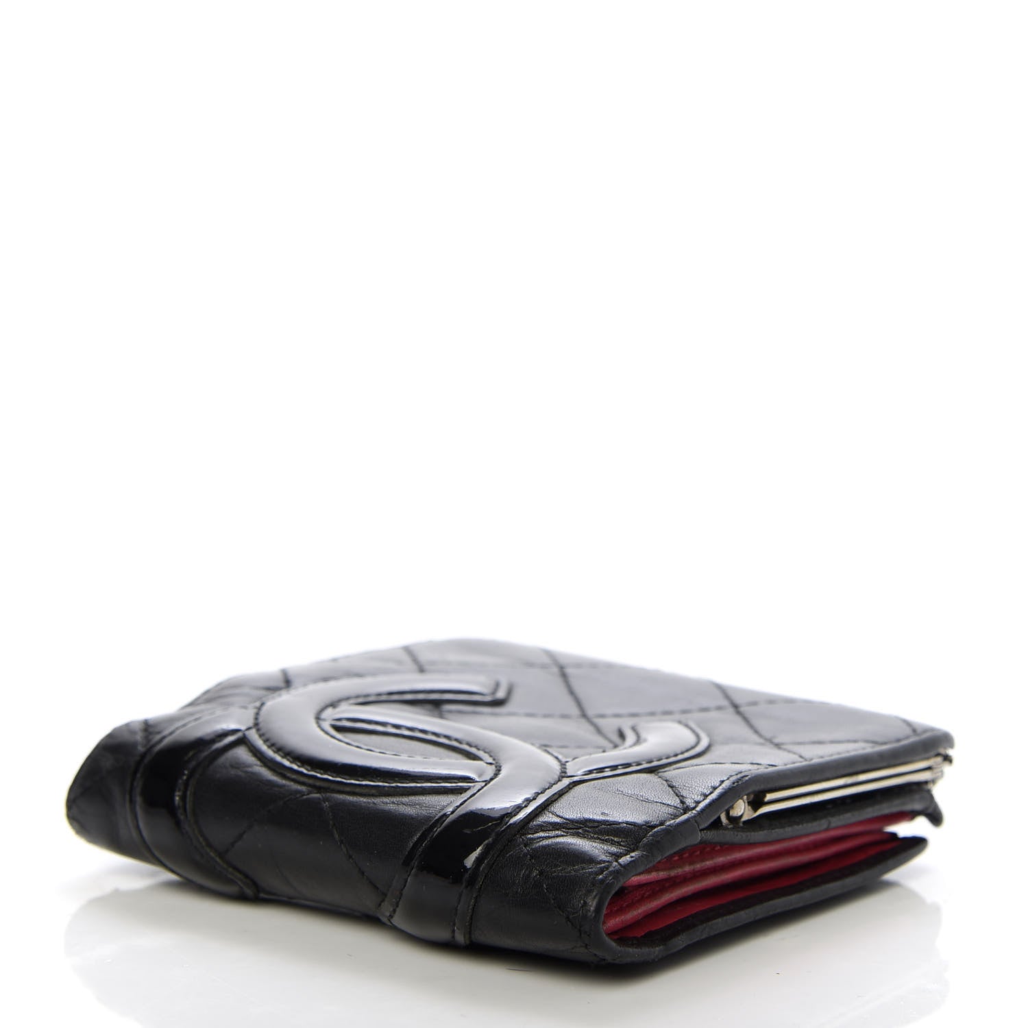 Chanel Calfskin Quilted Cambon Bi-Fold Wallet Black 4 of 9