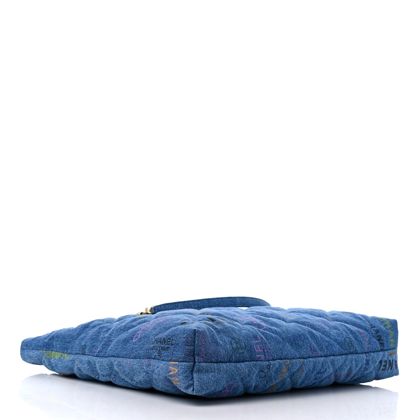 Denim Quilted Denim Mood Maxi Shopping Bag Blue Multicolor