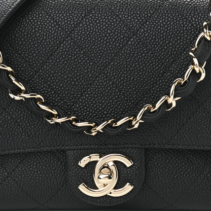 Chanel Caviar Quilted Small City Walk Flap Black 8 of 10