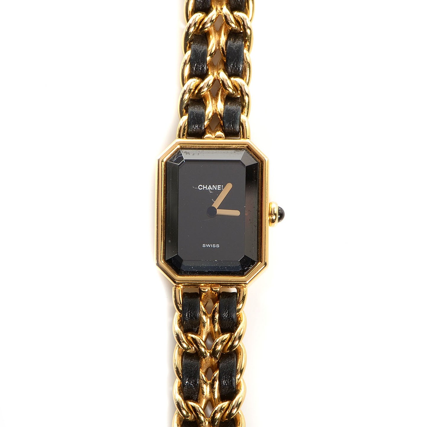 Stainless Steel Lambskin 20mm Chain Premiere Quartz Watch Gold L