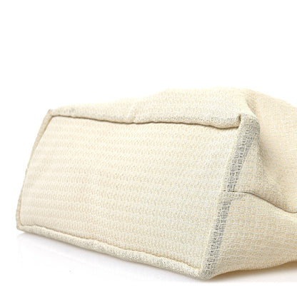 The Row Mesh Saddle Calfskin Barn Tote Bag Ivory 10 of 12