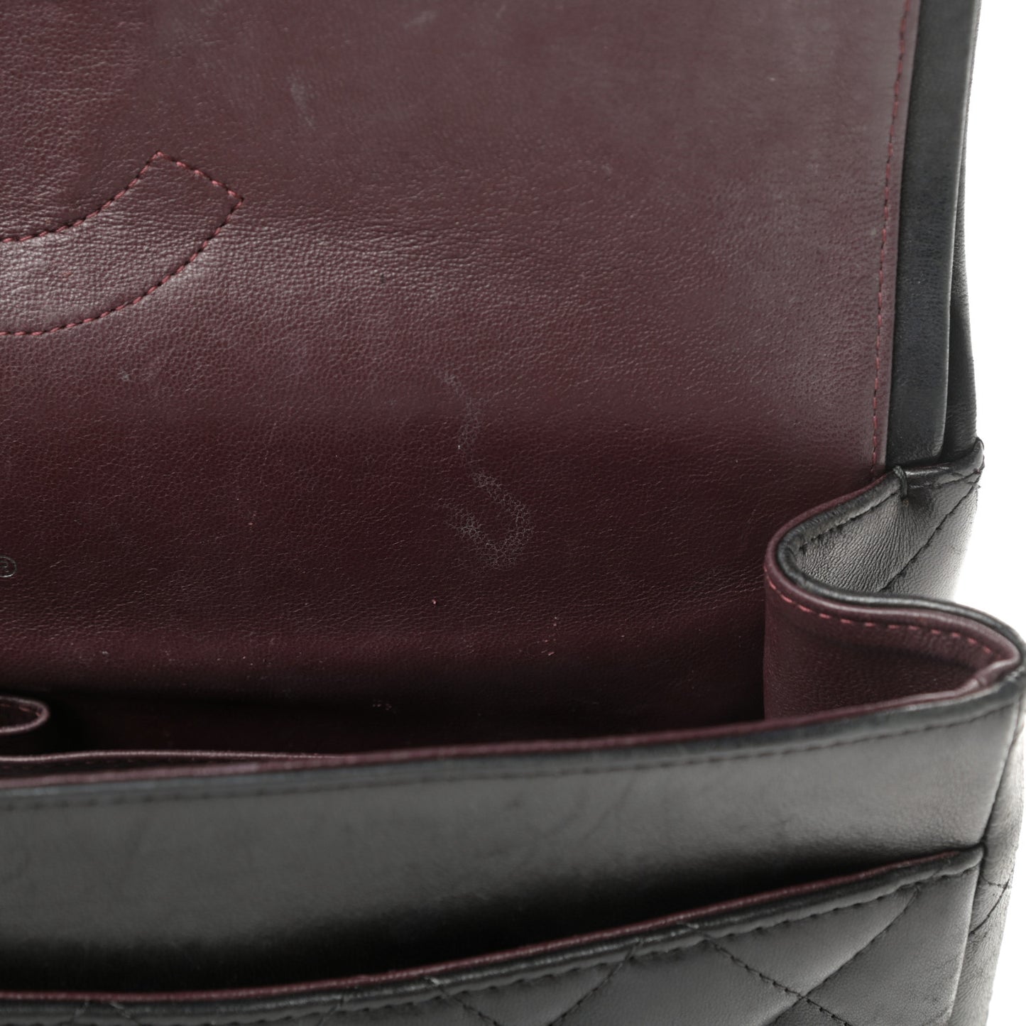 Lambskin Quilted Maxi Double Flap Black