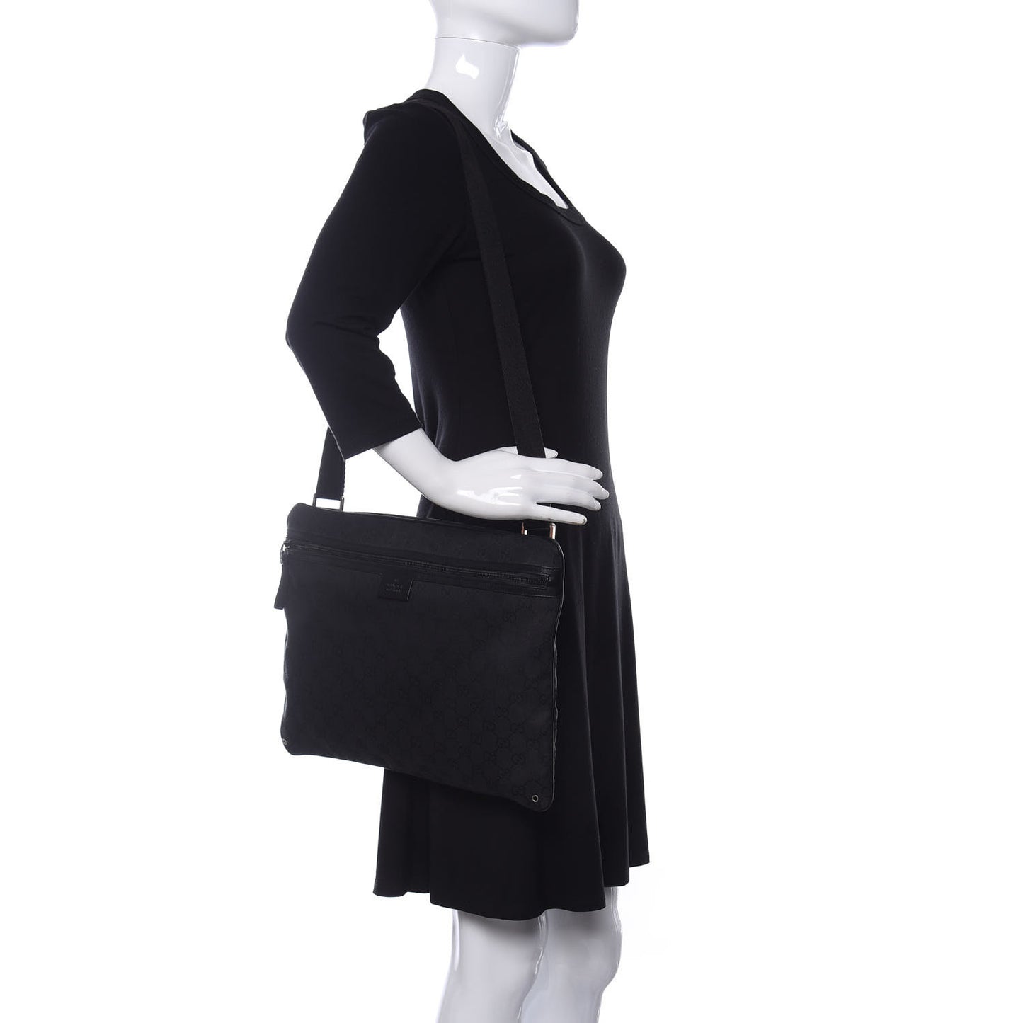 Monogram Messenger Bag Black
