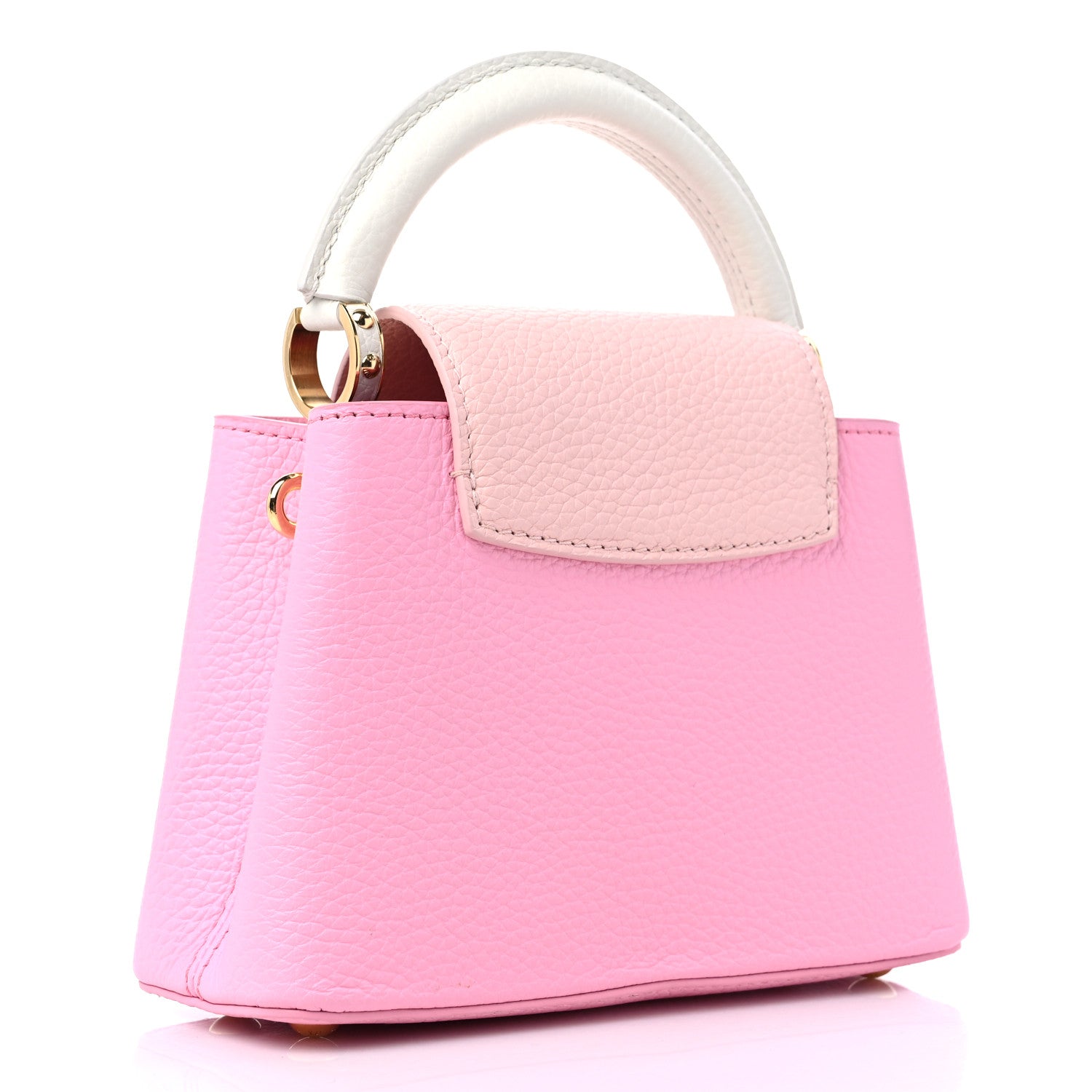 Louis Vuitton Taurillon Flower Chain Capucines Mini Candy Pink 2 of 8