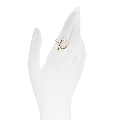 Hermes 18K Rose Gold PM Filet d'Or Ring 54 6.75 2 of 7