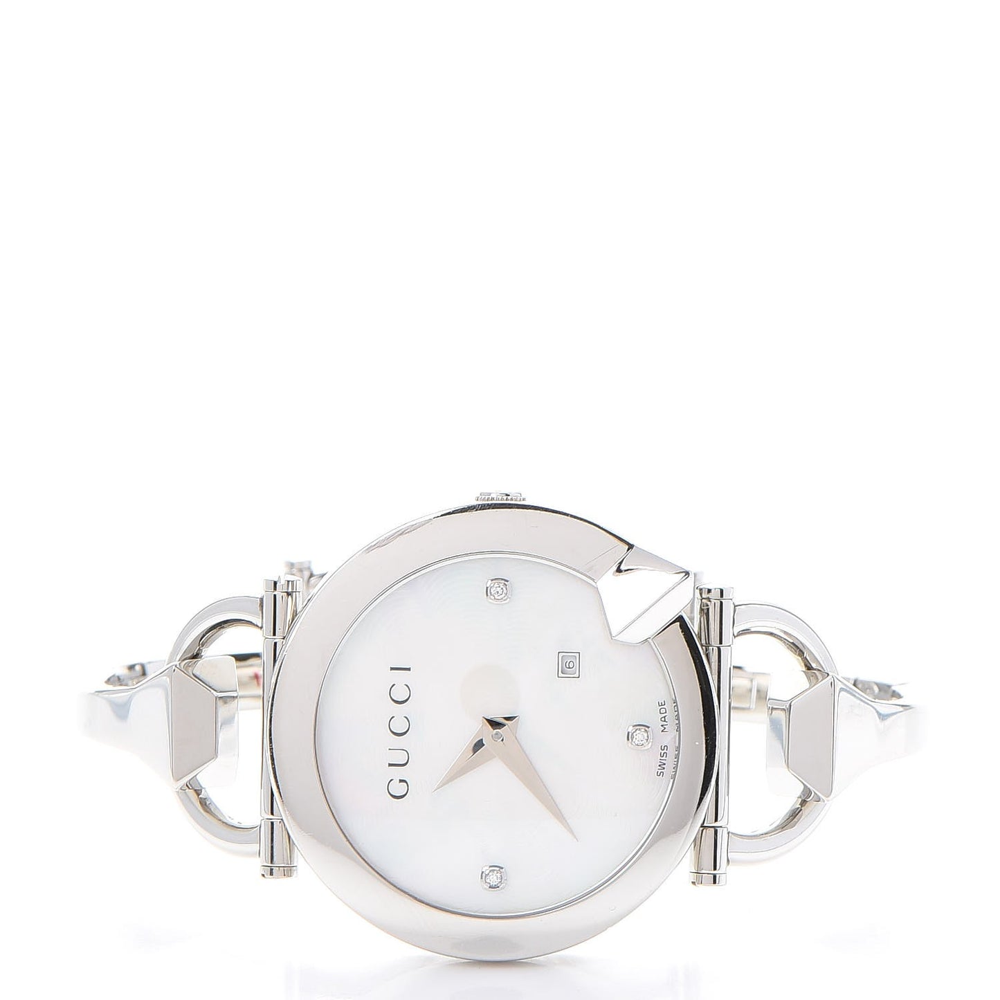 Stainless Steel Diamond Mother of Pearl 35mm Chiodo Quartz Watch