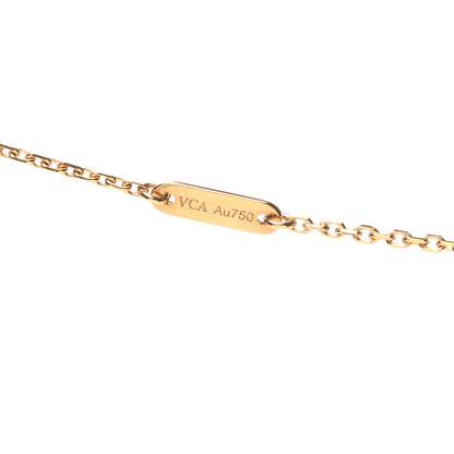 Van Cleef & Arpels 18K Yellow Gold Mother of Pearl Sweet Alhambra Butterfly Pendant Necklace 4 of 7