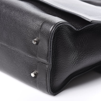 Givenchy Grained Calfskin Medium Shark Lock Satchel Black 6 of 14