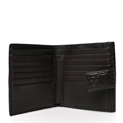 Gucci Guccissima Signature Dice French Flap Wallet Chocolate 5 of 9