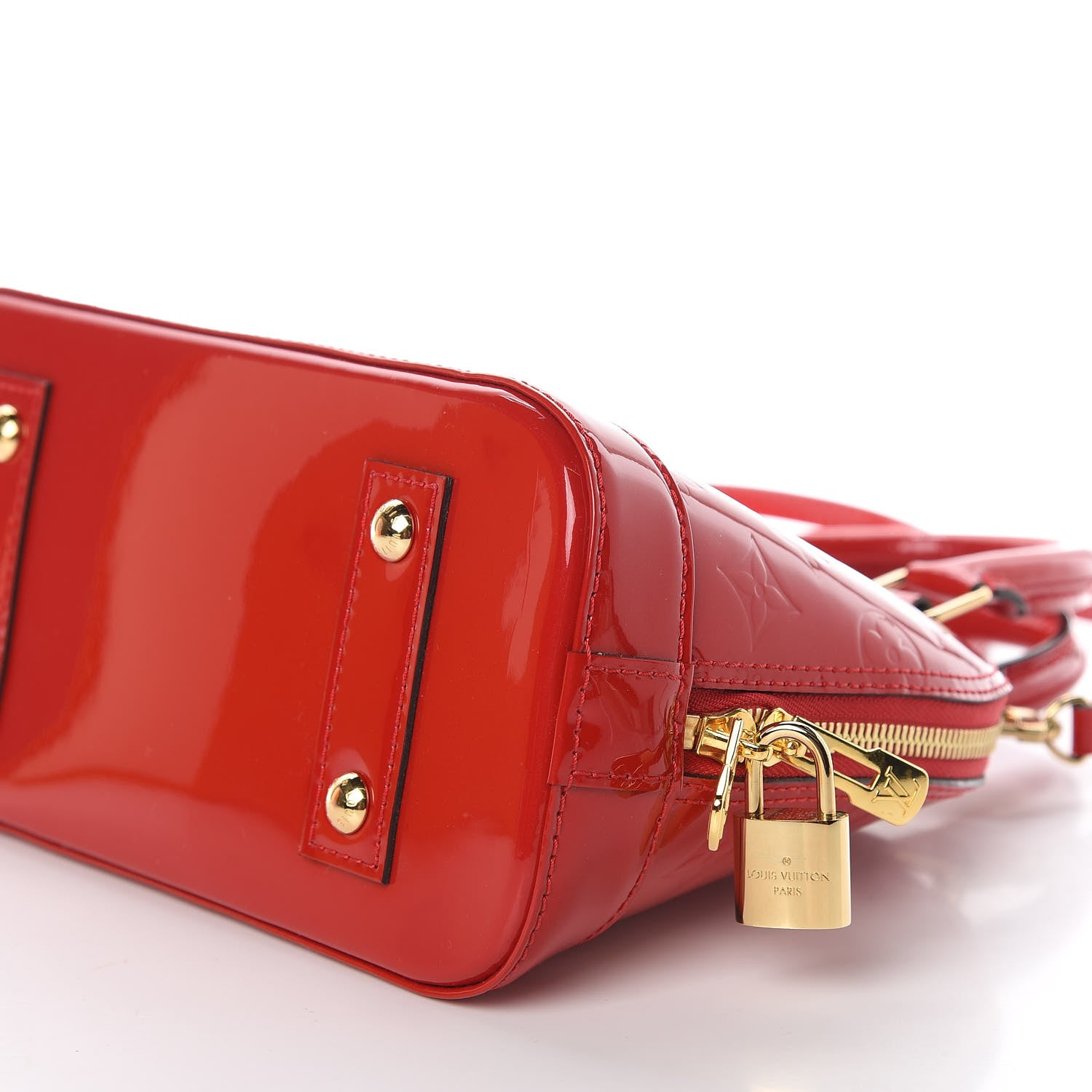 Louis Vuitton Vernis Alma BB Cherry 8 of 11