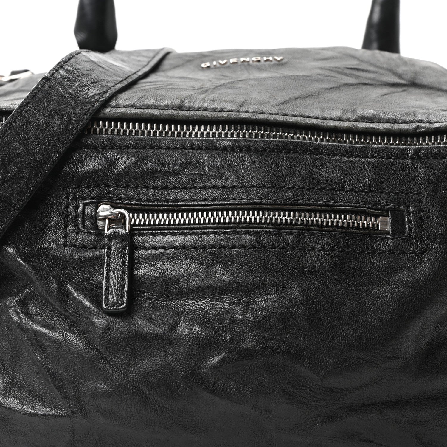Givenchy Tumbled Sheepskin Medium Pandora Black 8 of 10