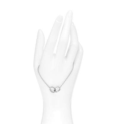 Cartier 18K White Gold Interlocking LOVE Bracelet 2 of 4