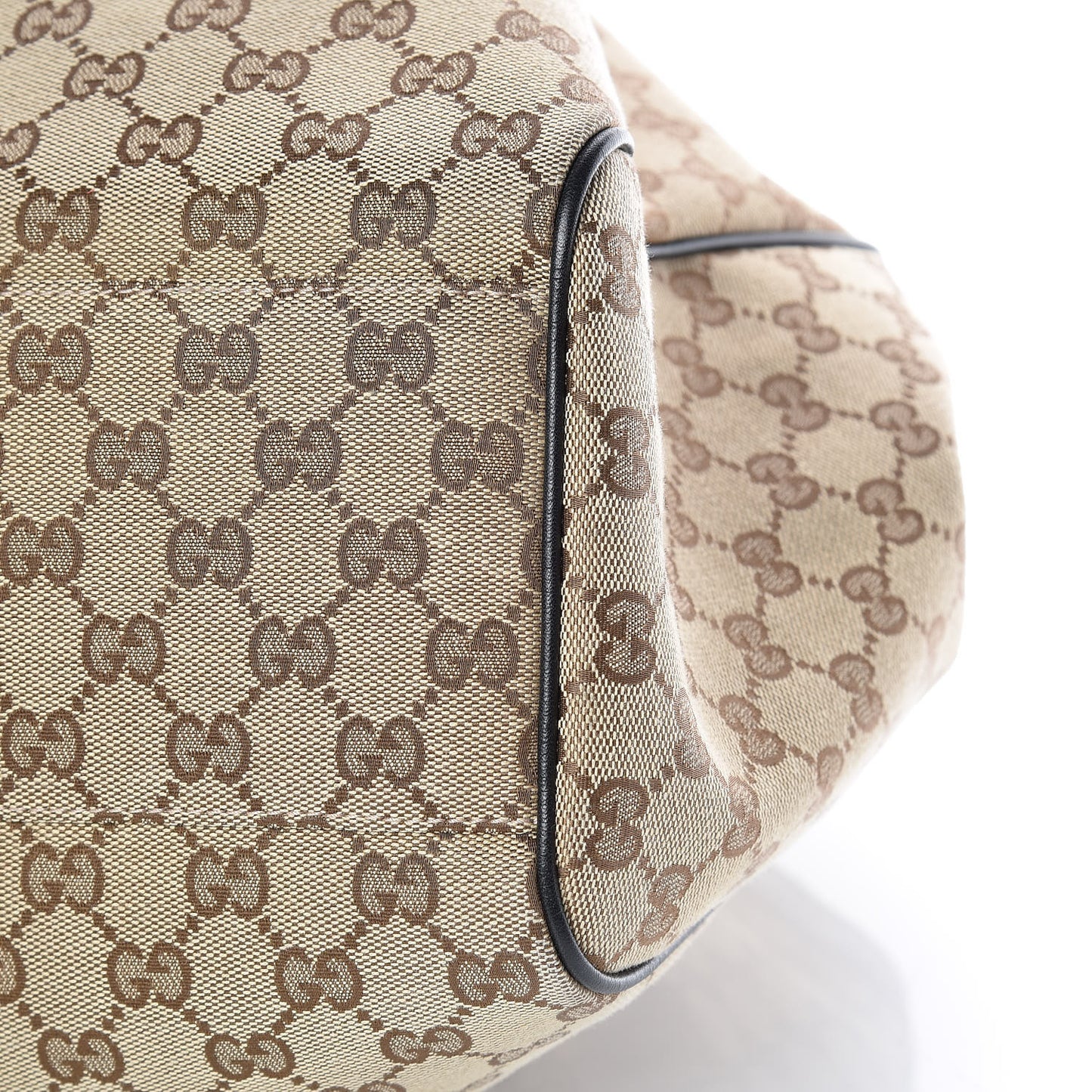 Monogram Large Sukey Tote Beige Ebony Black