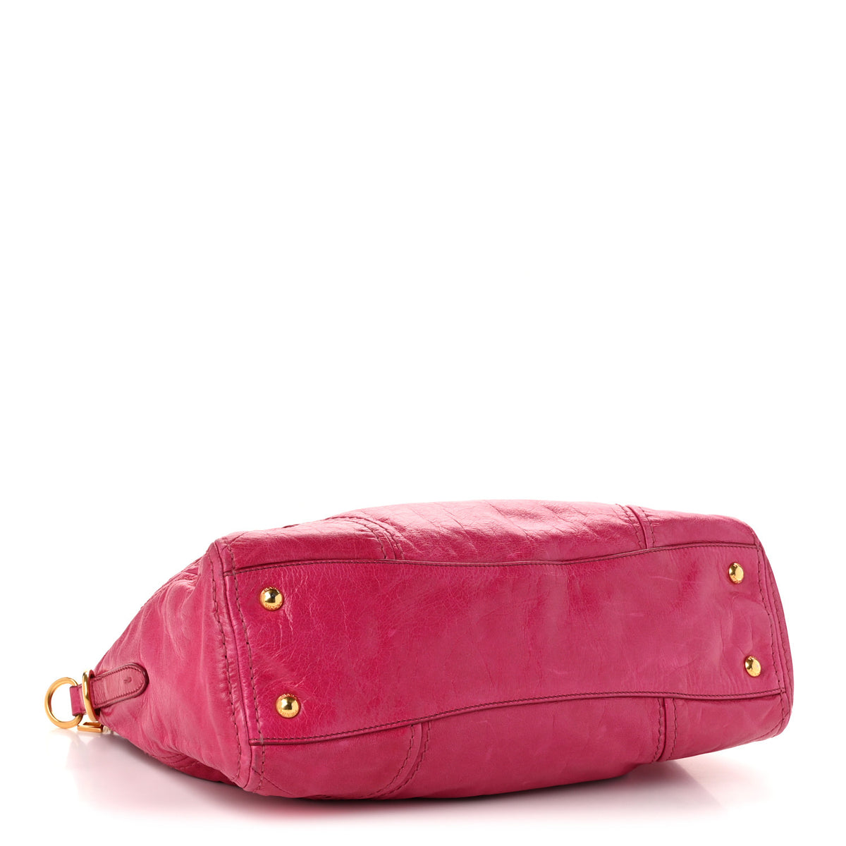 Prada Vitello Shine Zip Tote Pink 7 of 21