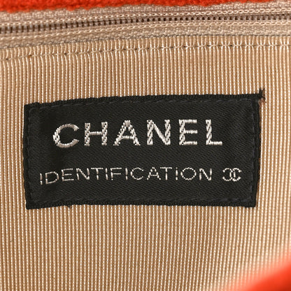 Chanel Wool Jumbo Chocolate Bar Mademoiselle Flap Orange 7 of 10