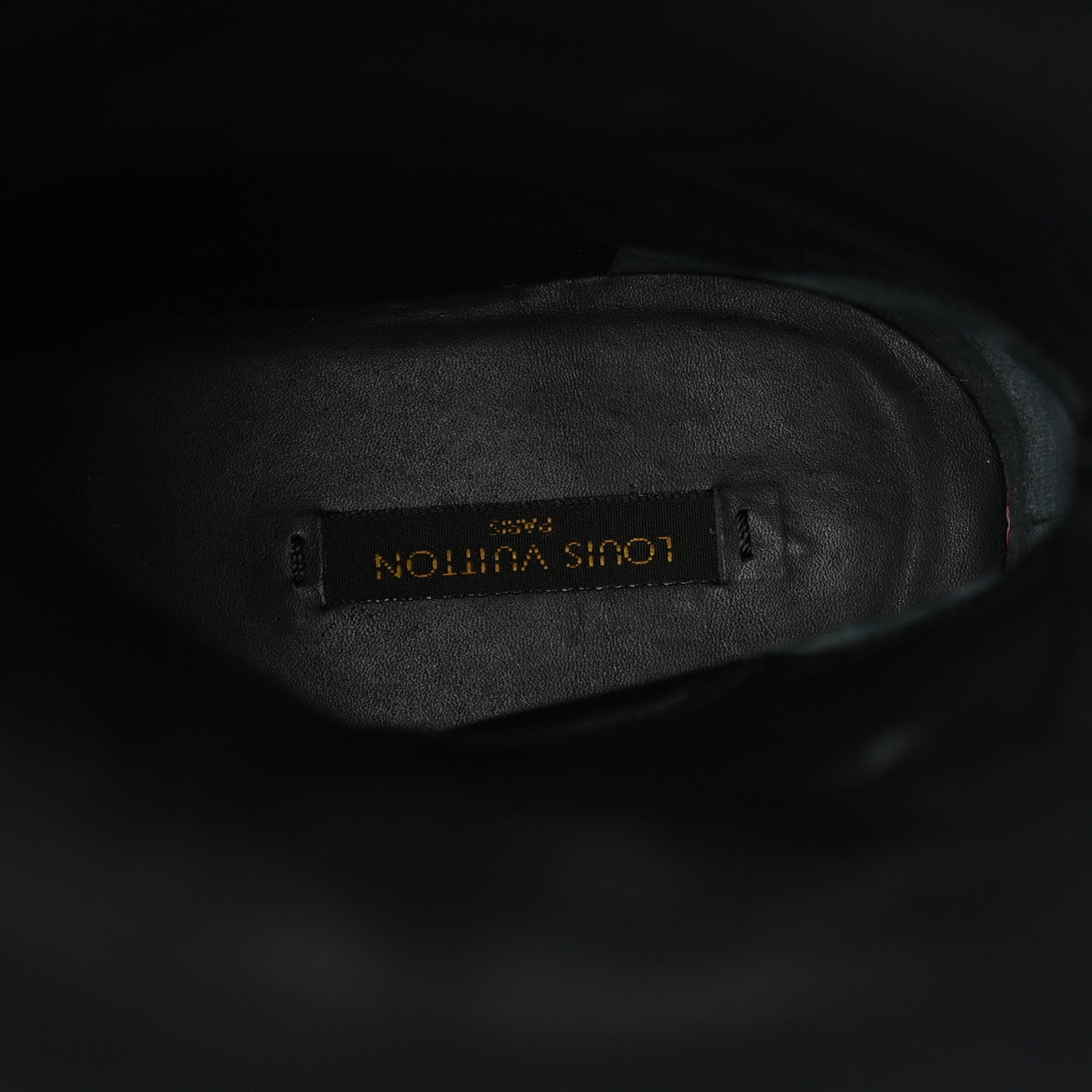 Calfskin Heritage Flat High Boots 38.5 Black
