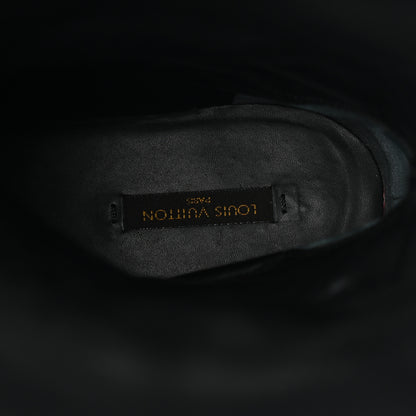 Louis Vuitton Calfskin Heritage Flat High Boots 38.5 Black 7 of 10