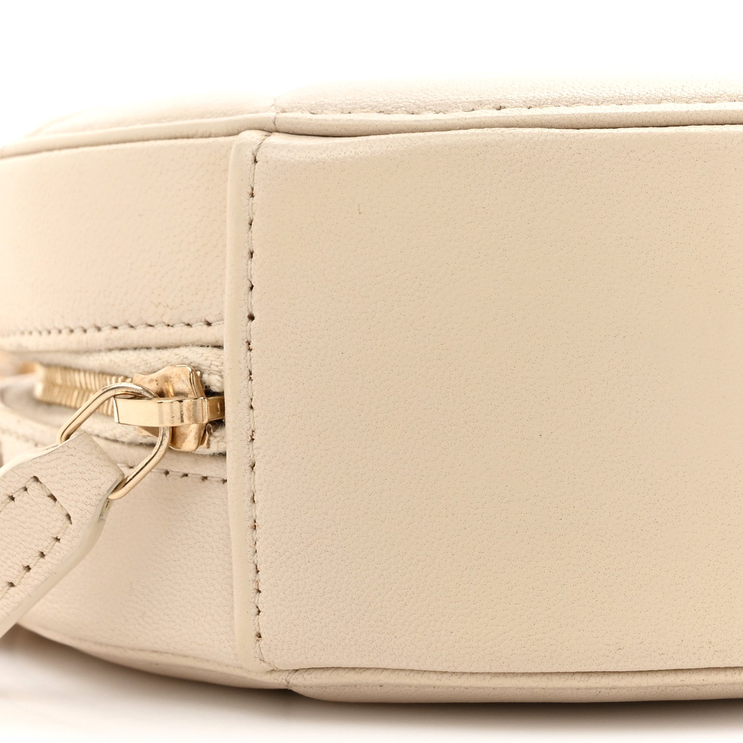 Chanel Lambskin Quilted Chanel 19 Round Clutch With Chain Beige 11 of 12