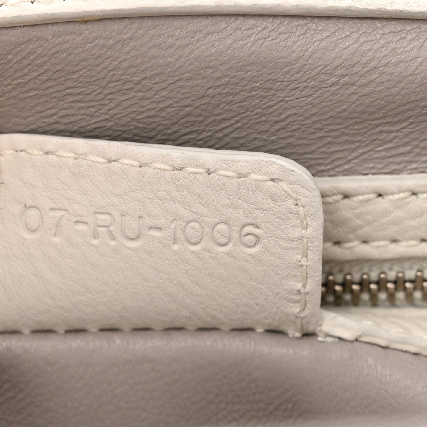 Calfskin My Dior Frame Pocket Satchel White