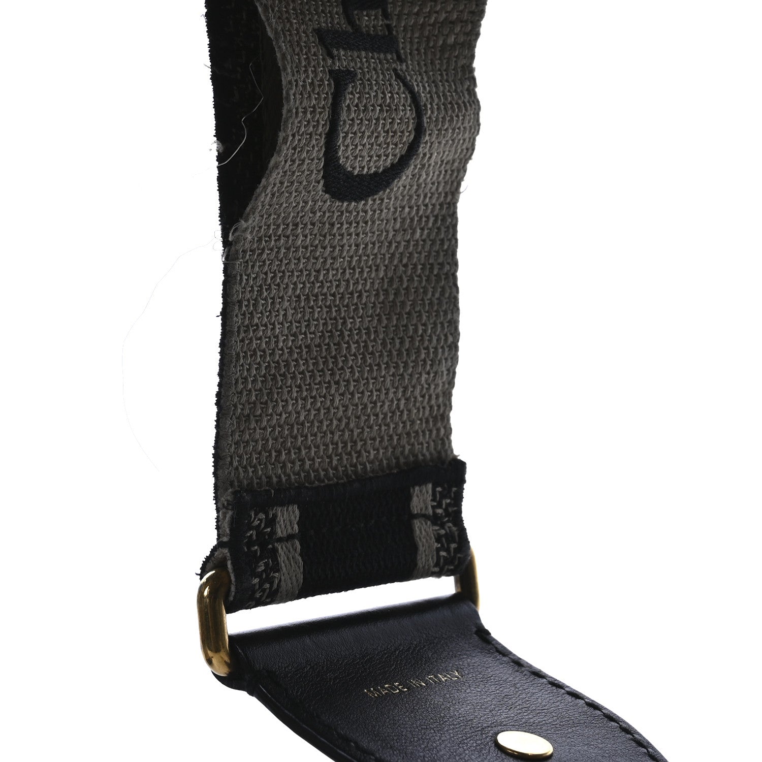 Christian Dior Canvas Embroidered Shoulder Strap Black 7 of 7
