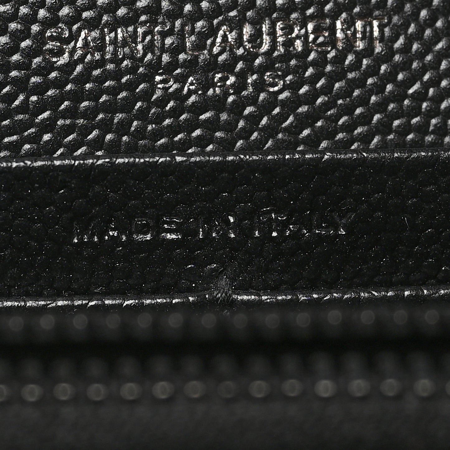 Grain De Poudre Matelasse Chevron Monogram Flap Wallet Black