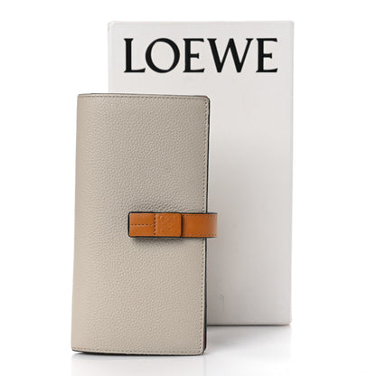 Loewe Grained Calfskin Large Vertical Wallet Light Oat 9 of 9