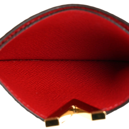Louis Vuitton Calfskin Monogram Kimono Tote Card Holder Cherry 5 of 8