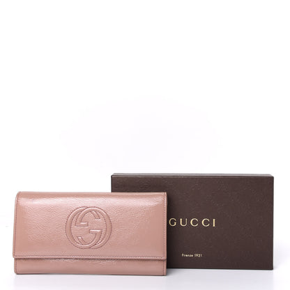Gucci Patent Soho Continental Wallet Dark Cipria 8 of 8