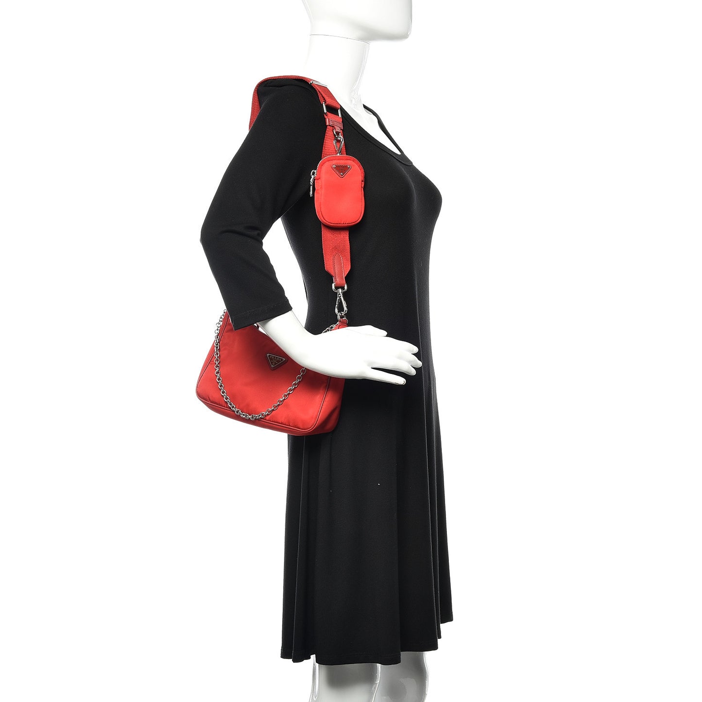 Nylon Re-Edition 2005 Shoulder Bag Rosso