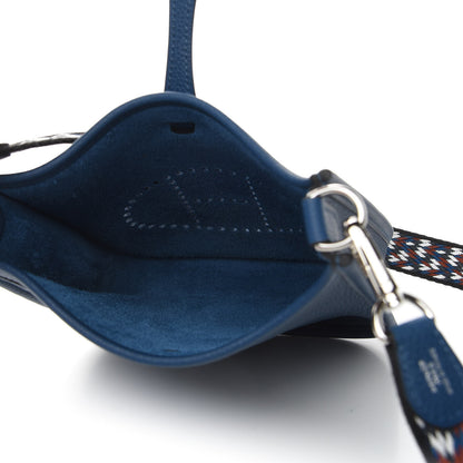 Hermes Taurillon Maurice Zigzag Evelyne TPM Deep Bleu Bleu Zellige Indigo Black 7 of 11