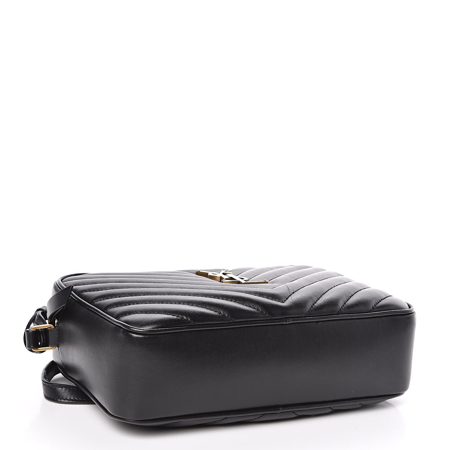 Saint Laurent Calfskin Matelasse Monogram Lou Camera Bag Black 4 of 11