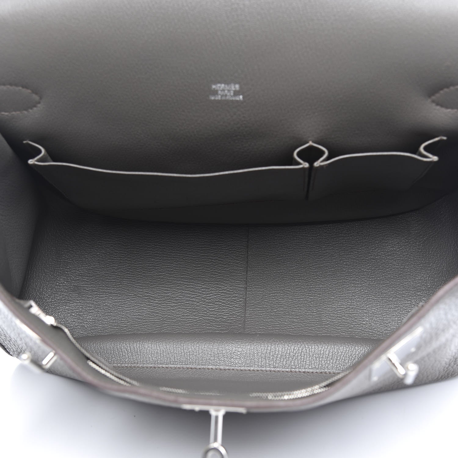 Hermes Taurillon Clemence Jypsiere 37 Etain 5 of 12