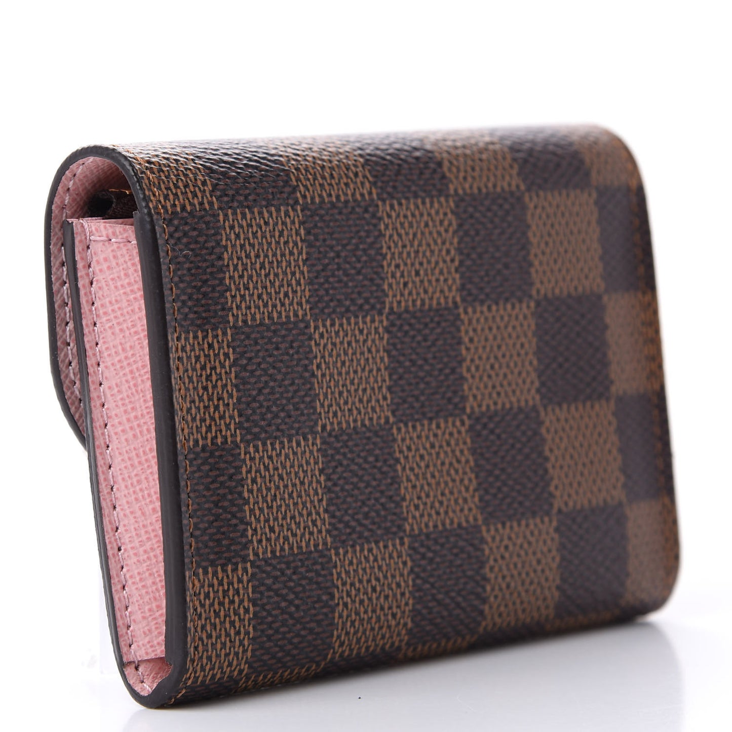 Damier Ebene Rosalie Coin Purse Rose Ballerine