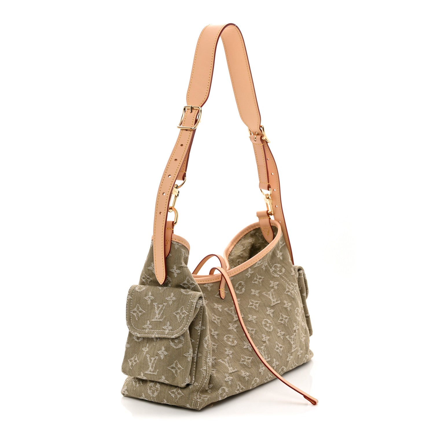 Louis Vuitton Denim CarryAll Cargo PM Khaki 3 of 9