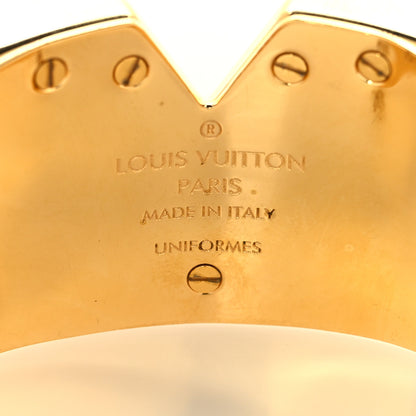 Louis Vuitton Essential V Cuff Bracelet Gold 4 of 5