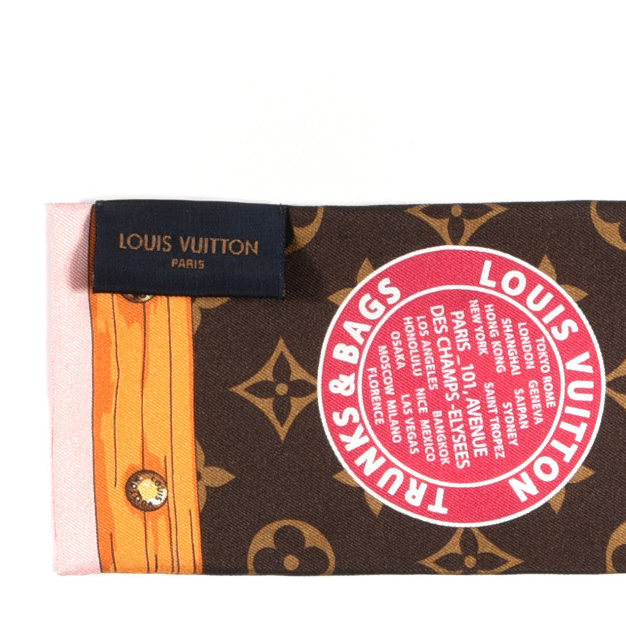 Louis Vuitton Silk Monogram Summer Trunks Bandeau Brown 3 of 3