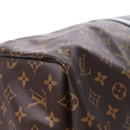 Louis Vuitton Monogram Macassar Keepall Bandouliere 55 7 of 15