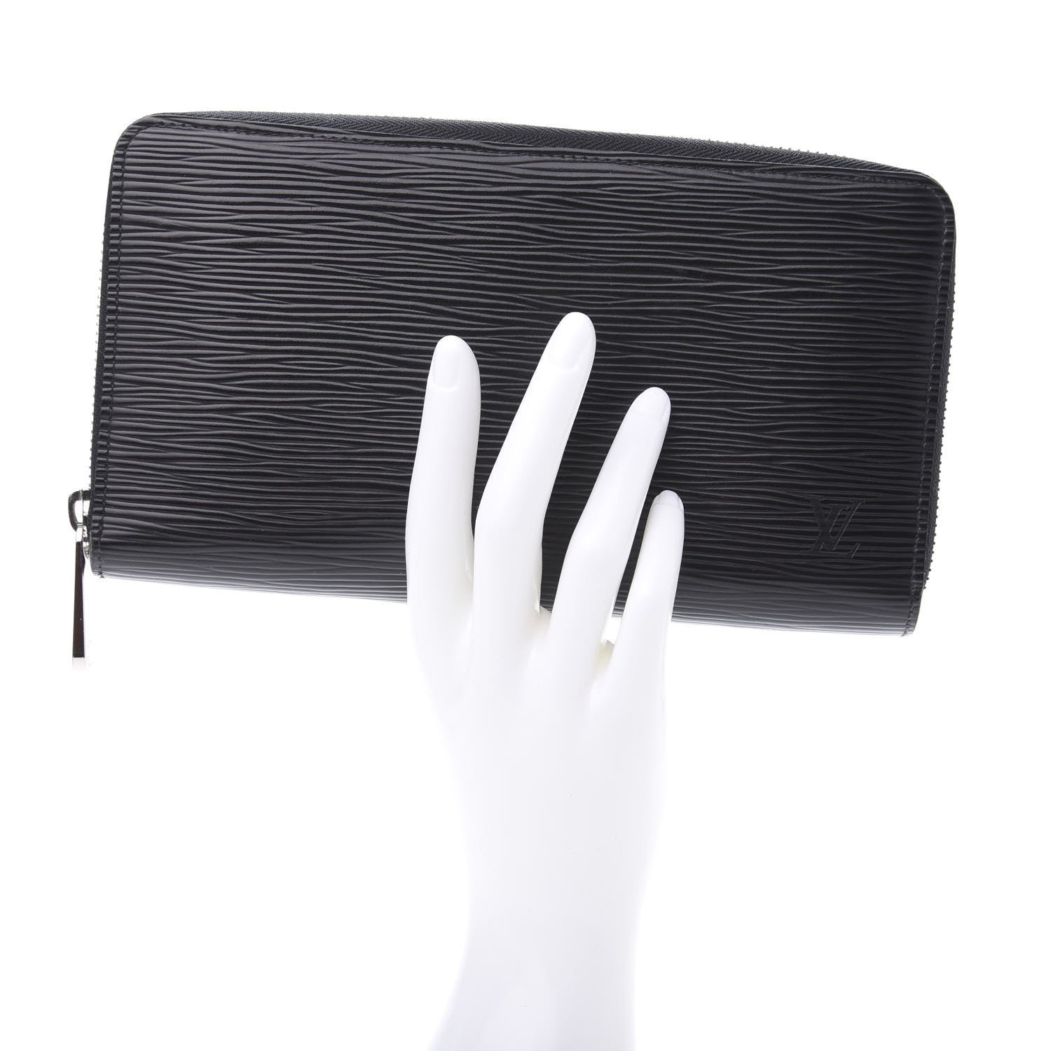 Louis Vuitton Epi Zippy Organizer Wallet Black 2 of 11