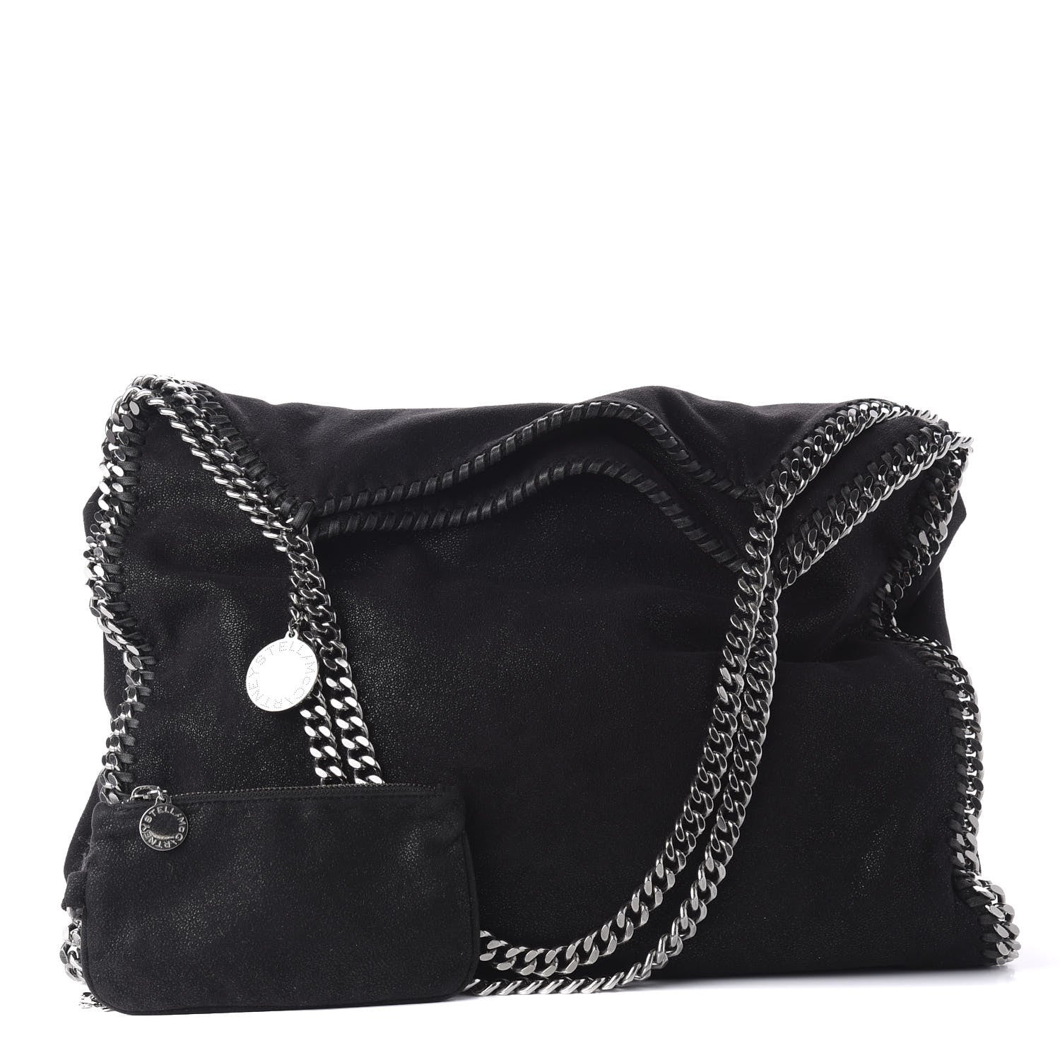 Stella McCartney Shaggy Deer Big Falabella Tote Black 1 of 9