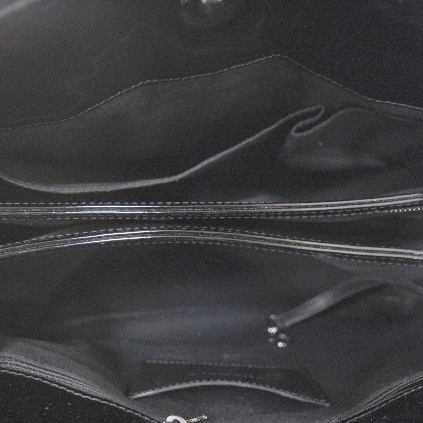 Patent Quilted Large Just Mademoiselle Black